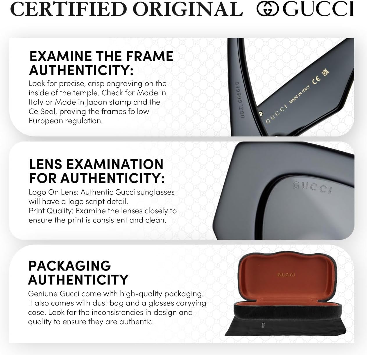 Gucci GG0001SN Designer Sunglasses: Elegant Square Frame Eyewear with Premium eSHADES Kit - Epitome of Luxury and Style - Image 6