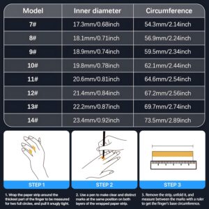 Smart Ring Health Tracker – 24/7 Fitness & Sleep Tracking with Heart Rate Monitor, IP68 Waterproof Activity Tracker for Men/Women, 50+ Workout Modes, 7-Day Battery(Black 11#)