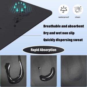 Yoga Mat – Free Yoga Bag Included – Patented Alignment System, Warrior-like Grip, Non-slip, Eco-friendly and Biodegradable, sweat-resistant, long, wide, 5mm thick mat for comfort,72.04×26.77×0.19 Inch