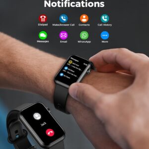 Smart Watch Fitness Tracker (Answer/Make Calls), 24/7 Heart Rate Spo2 Blood Pressure Monitor Sleep Tracker, 114 Sports Modes Calorie Step Tracker Pedometer, Waterproof Activity Tracker for Women Men