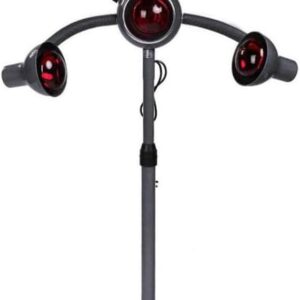 750W Infrared Heat Lamp Red Light,5 Head Portable Floor Hair Dryer Stand Up Color Processor Styling Perming Dryer Accelerator (a)
