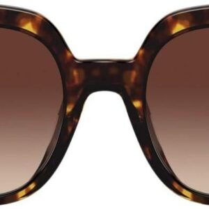 Tory Burch TY 7143U 172813 Dark Tortoise Plastic Square Sunglasses Brown Gradient Lens