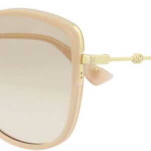 Gucci Square/Rectangle Sunglasses Nude Gold Pink Luxury Eyewear Made In Japan Metal Frame Designer Fashion for Everyday Luxury