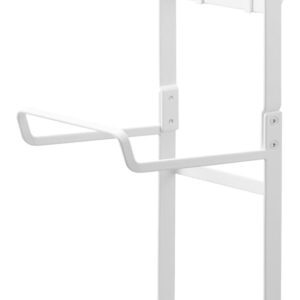 Yamazaki Home Tower Steel Storage Rack For Yoga Mats & Foam Rollers – Includes Hooks For Fitness Accessories – Steel