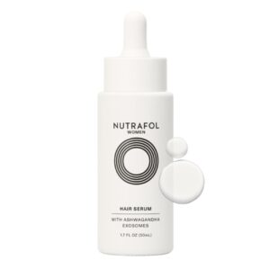 Nutrafol Women’s Hair Serum, Supports Visibly Thicker and Stronger Hair, Vegan, Lightweight and Fast-Absorbing