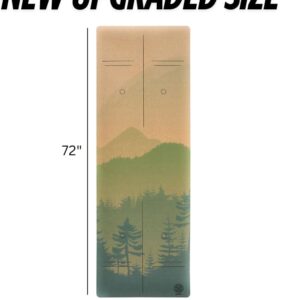 Cork Yoga Mat with Natural Rubber Base, Extra Size, Thickness and Support, Excellent Cushion & Grip, Non-Slip, Non-Toxic, Sweat-Resistant, Sustainable, Eco-friendly Exercise Mat