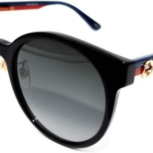 Gucci Oval Sunglasses GG0416SK 001 Black/Multi 55mm 0416