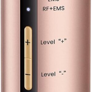 Microcurrent Facial Device, 3 Modes Red Light Therapy for Face and Neck, Skin Care Facial Massager Perfect Gifts for Women Men(Gold)