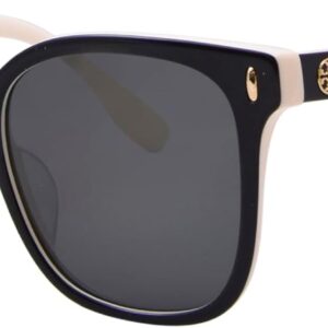 Tory Burch TY7203U 198887 Sunglasses Women’s Black/Ivory/Grey Square Shape 53mm