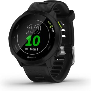 Garmin Forerunner 55, GPS Running Watch with Daily Suggested Workouts, Up to 2 weeks of Battery Life, Black – 010-02562-00