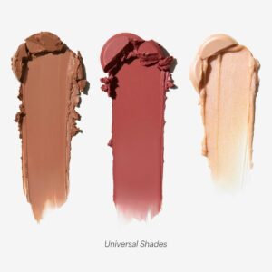 EarthsCure Glow Trio – 3 Piece Set. Contains a Bronzer, Blush, and Highlighter. Buildable Cream Sticks For a Luminous, Natural, and Youthful Look