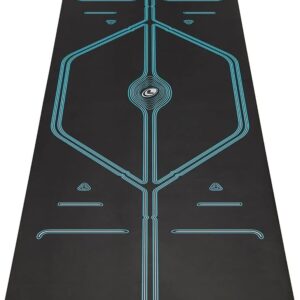 Liforme XL Yoga Mat – Free Yoga Bag Included – Patented Alignment System, Warrior-like Grip, Non-slip, Eco-friendly, sweat-resistant, long, wide, 4.2mm thick mat for comfort