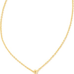 Kendra Scott 14k Gold-Plated Brass Letter A-Z Disc Reversible Pendant Necklace, Fashion Jewelry for Women