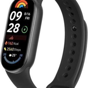 Xiaomi Smart Band 9 Global Version (2024) 1.62″ Amoled Display | 233 mAh Battery | up to 21 Days of Battery Life | Over 150 Workout Modes | BT 5.4 | 50M Water Resistant – Midnight Black