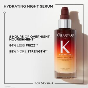Kerastase Nutritive 8H Magic Night Serum – Overnight Treatment for Dry Hair, Enhances Shine, With Plant-Based Proteins