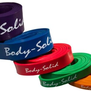 Body-Solid Heavy Duty Pull Up Assistance Bands – Resistance Lifting Bands for Daily Workout – Extra Thick Long Exercise Bands for Stretching, Physical Therapy, Men & Women