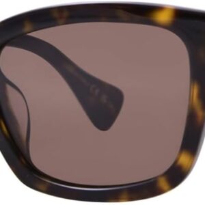 Gucci GG1596SK 003 Havana/Brown Square Woman’s Sunglasses., Size: 55/18/145
