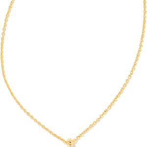 Kendra Scott 14k Gold-Plated Brass Letter A-Z Disc Reversible Pendant Necklace, Fashion Jewelry for Women