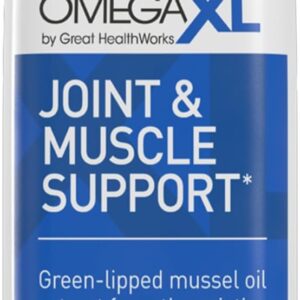 OmegaXL Joint Support Supplement – Natural Muscle Support, Green Lipped Mussel Oil, Soft Gel Pills, Drug-Free, 300 Count