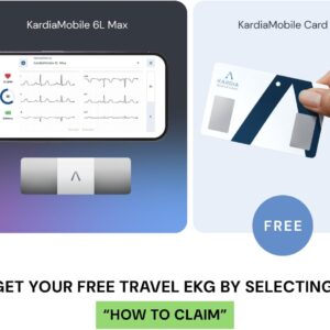 KardiaMobile 6L Max with 12-Month Subscription | 6-Lead Personal EKG Monitor | Heart Health Membership | Detects AFib & Irregular Arrhythmias | Easy Results in 30 Seconds | Works with Smartphones