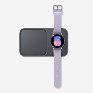 SAMSUNG Galaxy Watch 5 40mm Bluetooth Smartwatch w/Body, Health, Fitness and Sleep Tracker, Improved Battery, Sapphire Crystal Glass, Enhanced GPS Tracking, US Version, Gray (Renewed)