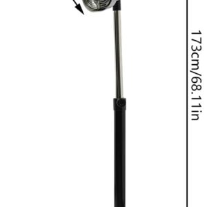 Professional Standing Hair Dryer,Vertical Hairdressing Heater with Temperature(104-158℉) & Time Control(0-60min),Adjustable Angle for Hair Care, Coloring, Cold Perming, Hot Oil Treatment (Silver)