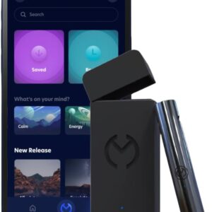 Moksha O₁ | Gamified Breathwork Tool | Smart Meditation Device | iOS Only | Mindfulness Tool for Immediate Calm and Instant Anxiety Relief | Sleep Aid Device (Space)