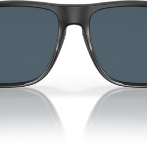 Costa Man Sunglasses Matte Black Frame, Green Mirror Lenses, 59MM