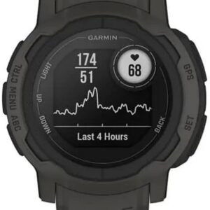 Garmin 010-02626-10 Instinct 2, Rugged Outdoor Watch with GPS, Built for All Elements, Multi-GNSS Support, Tracback Routing and More, graphite