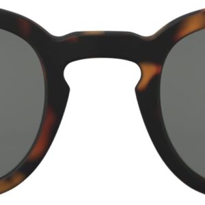 IZIPIZI SUN #C Sunglasses Men & Women – Pantos with Biobased Frame, Anti-Scratch Grey Lenses, 100% UV Category 3 Protection