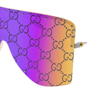 Gucci GG1244S 002 Silver/Pink Gold Mirrored Women’s Sunglasses