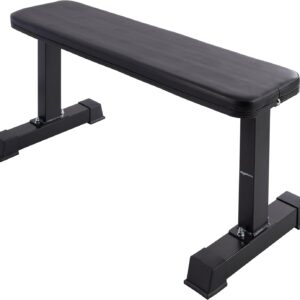 Amazon Basics Flat Weight Bench, Black