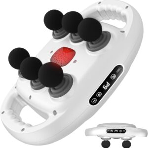 6 Head Massage Gun Deep Tissue with 9 Levels & 9 Modes, Professional Electric Massager Tool for Legs, Arms, Waist, Back – Full Body Muscle Pain Relief, Ideal Gifts for Fathers Day Women, Men, Mom