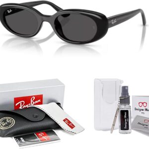 Ray-Ban RB4441D Oval Sunglasses for Men for Women +BUNDLE with ACCESSORY EYEWEAR KIT