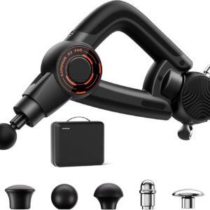 R3 Pro 3-in-1 Massage Gun with Vibration – 18mm Amplitude & 6500RPM Deep Tissue Percussion Massager for Pain Relief in Back, Shoulder, Leg – Gift for Athletes