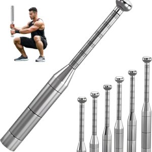 Adjustable Macebell Clubbell for Strength Training, 6/8-in-1 Premium Steel Indian Club for Full Body, Muscles, Shoulder, Grips & Forearms Workouts to Stretching
