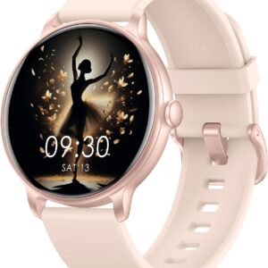 Smart Watch, 1.43” AMOLED Smart Watches for Men Women (Answer/Make Call), Fitness Tracker with Heart Rate/Sleep Monitor, IP68 Waterproof Activity Tracker, Pedometer for Android iOS