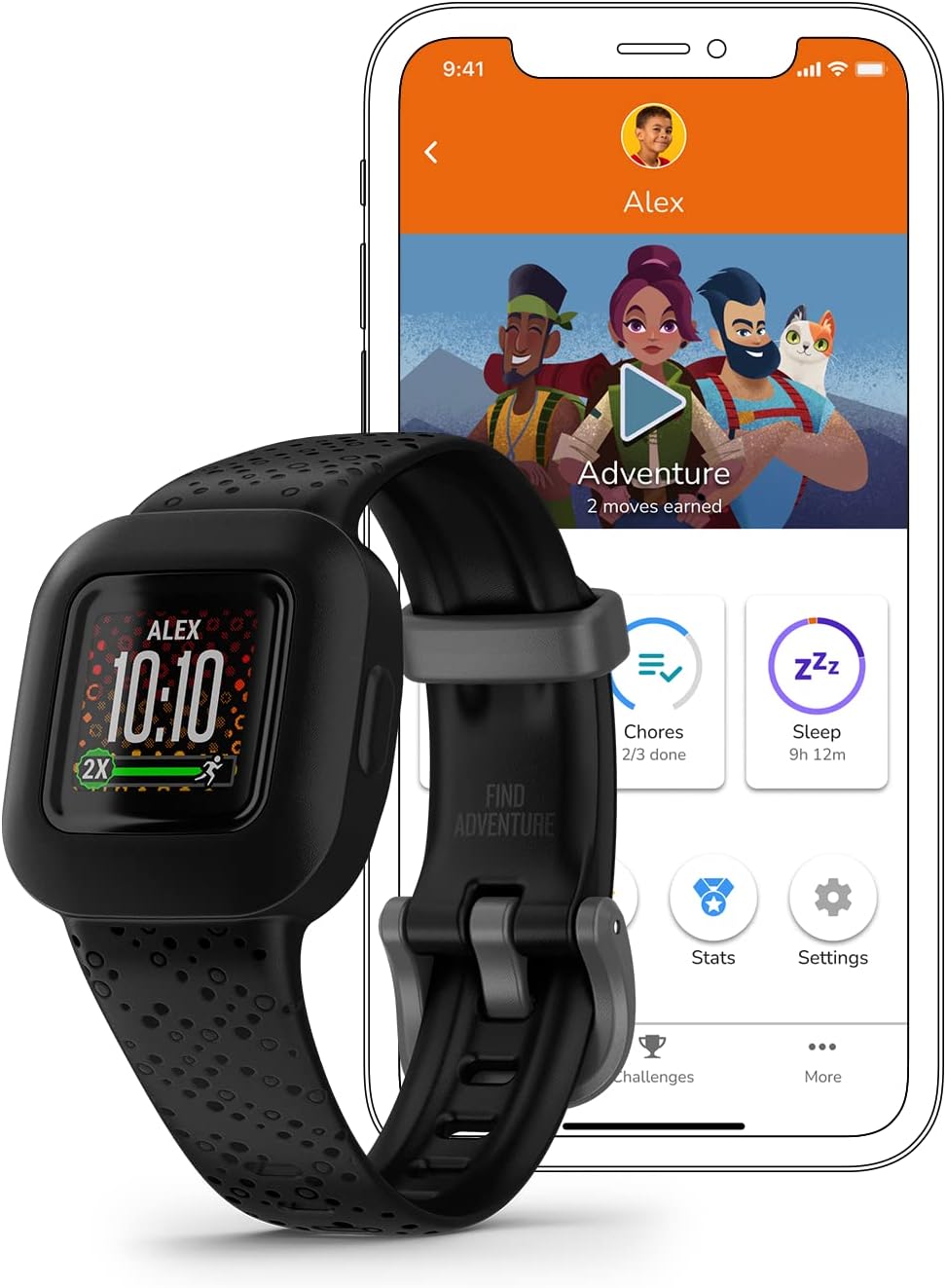 Garmin vívofit® jr. 3 Kids Fitness Tracker, Black Cosmic, Up to 1 Year Battery Life, Swim-Friendly, Activity Unlocks Adventure - Image 7