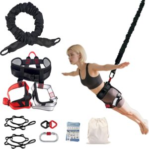 Bungee Fitness Set, Heavy Resistance Band Set, Professional 4D Yoga Bungee Rope Workout Equipment W/6 Sizes, for Home Gym Training & Fitness(Not for Extreme Sports)