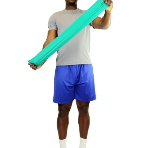 CanDo Low Powder Exercise Band, 50 yard roll, Green: Medium