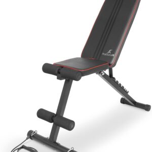 ProsourceFit Foldable & Adjustable Multi-Purpose Weight Bench for Home and Gym Full-Body Strength Training Workouts, Fitness Exercises and Weight Training