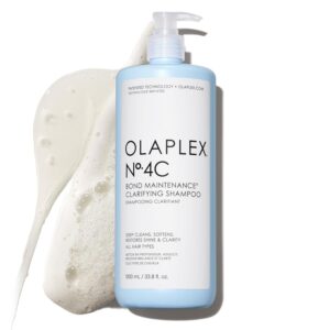 Olaplex Nº.4C Bond Maintenance Clarifying Shampoo, Deep Cleans, Softens, Restores Shine, & Clarity, For All Hair Types Experiencing Product Buildup or Excess Oil, 1 Liter