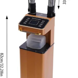 Nano Hair Steamer Machine, 110V 650W Multifunctional Steamer for Hair, Vertical Nano Hair Steamer Beauty Salon with Wheels, Hair Color Processor for Hair Care Hair Repair (US Stock-Gold)