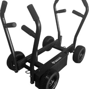 PS Sisyphos Push Sled – 8 Adjustable Levels of Resistance Plus Plate Loaded Weight Resistance, Workout Fitness Sled for Home Gym, Black