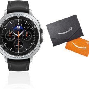 Samsung Galaxy Watch 8 Classic (2025) 46mm Bluetooth Smartwatch + Gift Card, Cushion Design, Rotating Bezel, Quick Button, Sleep Coaching, Running Coach, Black [US Version, 2 Yr Warranty]