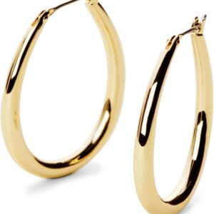 Ana Luisa Jewelry Hoop Earrings for Women Trendy -14K Gold Plated & Silver Rhodium Plated Earrings Hoops – Chunky, Thin, Dome, Drop & Safety Pin Assorted – Hypoallergenic Tarnish-Free – Dainty Jewelry