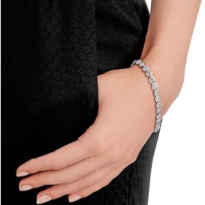 Swarovski Una Angelic Bracelet with White Crystals on a Rhodium Plated Setting