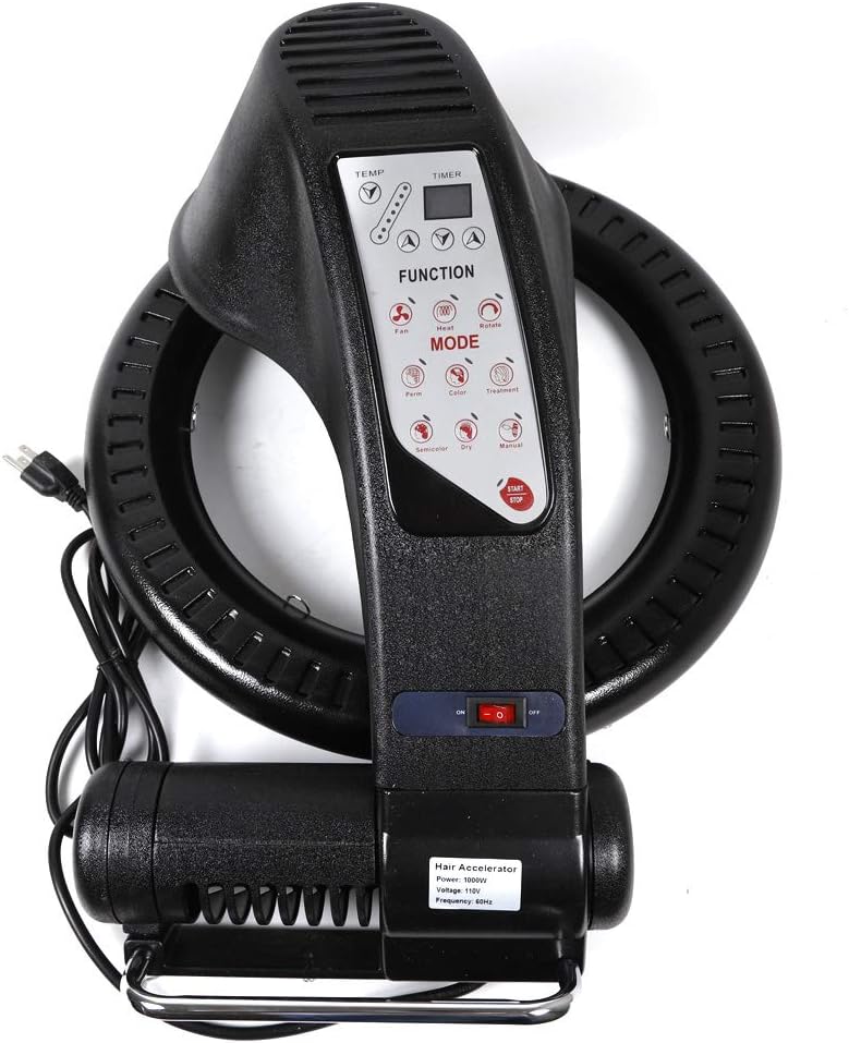 3in1 Multi-Functional Orbiting Infrared Hair Dryer with 3 Functions+6 Modes & 0-60 Minutes Timer, 1000W Vertical Hairdryer Home Processor Heater Hair Care Tool (Adjustable Temperature&Height) - Image 4