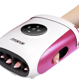 CINCOM Hand Massager with Heat and Compression, Finger and Palm Massage Machine for Pain Relief, Arthritis and Improved Circulation, Gifts for Women, Cordless and Rechargeable (White)
