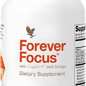 Forever Living – Forever Focus – Brain Clarity and Focus with Cognizin, Bacopa and Vitamins – for Students, Professionals and Seniors – 120 Capsule